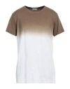 Cashmere Company Man T-shirt Khaki Size 42 Cotton In Beige