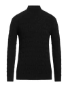 Cashmere Company Man Turtleneck Black Size 36 Wool, Alpaca Wool