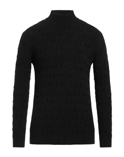 Cashmere Company Man Turtleneck Black Size 36 Wool, Alpaca Wool