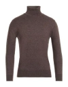 Cashmere Company Man Turtleneck Dark Brown Size 36 Wool, Cashmere