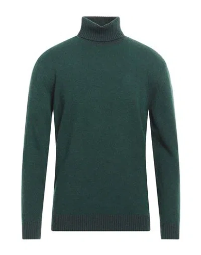Cashmere Company Man Turtleneck Emerald Green Size 42 Geelong Wool