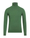 Cashmere Company Man Turtleneck Green Size 36 Wool, Cashmere