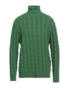 Cashmere Company Man Turtleneck Green Size 48 Wool, Cashmere