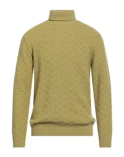 Cashmere Company Man Turtleneck Light Green Size 36 Wool, Polyamide