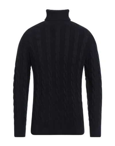 Cashmere Company Man Turtleneck Midnight Blue Size 48 Wool, Cashmere
