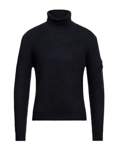 Cashmere Company Man Turtleneck Midnight Blue Size 40 Wool