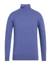 Cashmere Company Man Turtleneck Purple Size 36 Wool, Cashmere
