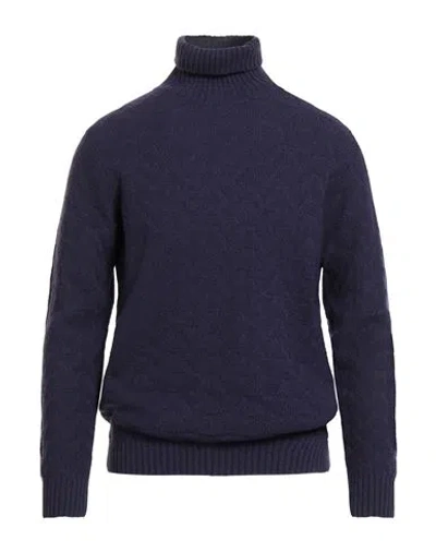 Cashmere Company Man Turtleneck Purple Size 38 Wool, Polyamide