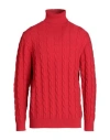Cashmere Company Man Turtleneck Red Size 46 Wool, Cashmere