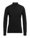Cashmere Company Man Turtleneck Charcoal Size 38 Wool, Cashmere, Nylon, Silk In Grey