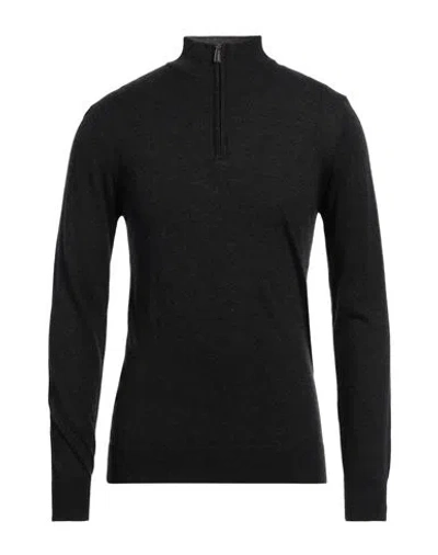 Cashmere Company Man Turtleneck Charcoal Size 38 Wool, Cashmere, Nylon, Silk In Grey