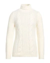 Cashmere Company Man Turtleneck White Size 44 Acrylic, Wool, Polyester In White