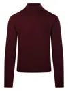 Cashmere Company Roll-neck Sweater In Red