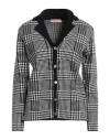 Cashmere Company Woman Cardigan Black Size 14 Wool, Cashmere, Nylon, Elastane
