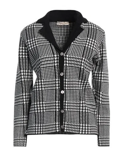 Cashmere Company Woman Cardigan Black Size 14 Wool, Cashmere, Nylon, Elastane