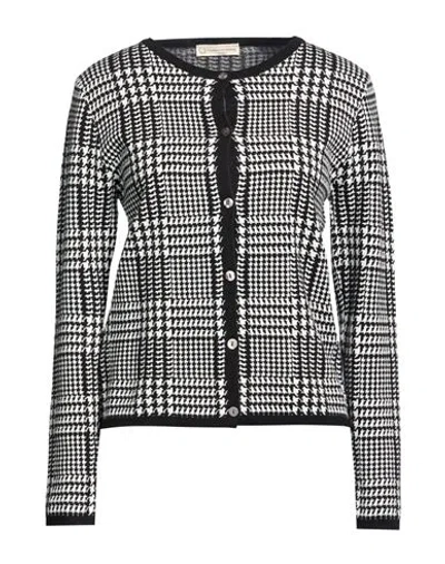 Cashmere Company Woman Cardigan Black Size 14 Wool, Cashmere, Nylon, Elastane