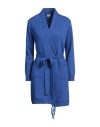 Cashmere Company Woman Cardigan Blue Size 8 Wool, Cashmere