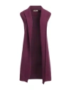 Cashmere Company Woman Cardigan Mauve Size 2 Wool, Cashmere, Nylon, Elastane In Purple