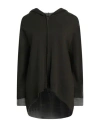Cashmere Company Woman Cardigan Military Green Size 12 Merino Wool, Elastane