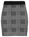 Cashmere Company Woman Mini Skirt Black Size 12 Wool, Cashmere, Nylon, Elastane