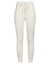 Cashmere Company Woman Pants Ivory Size 4 Wool, Cashmere In White