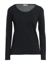 Cashmere Company Woman Sweater Midnight Blue Size 12 Viscose, Nylon, Silk