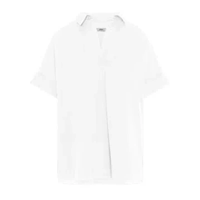 Cashmere-fashion-store 0039italy Linen Blouse Derry Short Arm In White