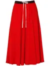 Cashmere In Love Bloom Midi Skirt In Red