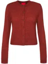 Cashmere In Love Faye Cardigan In Red