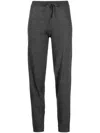 Cashmere In Love Fine-knit Drawstring-waist Trousers In Grau