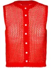 Cashmere In Love June Knitted Top In Red