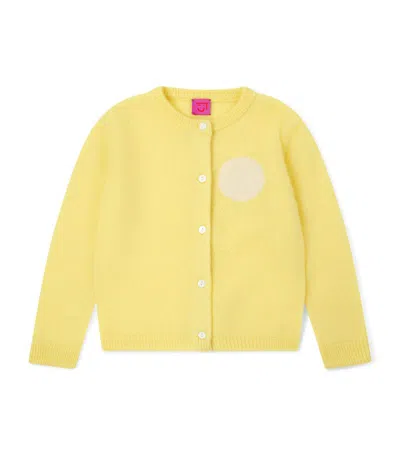 Cashmere In Love Kids Cashmere-silk Alta Cardigan (2-6 Years) In Yellow