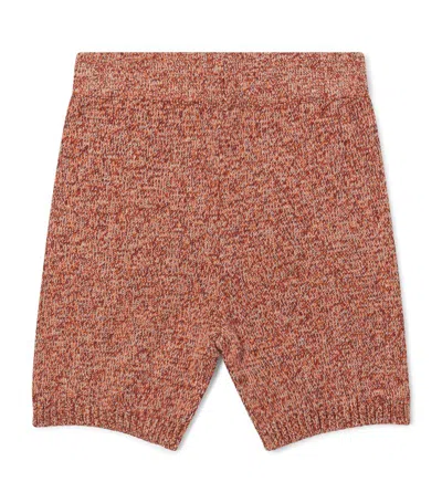 Cashmere In Love Babies' York Cotton-cashmere Shorts In Brown