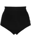 Cashmere In Love Kira Crochet-knit Mini Shorts In Schwarz