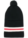 Cashmere In Love Pompom Urban Balaclava In Black