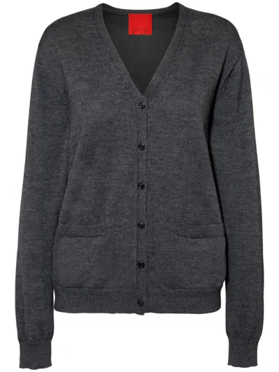 Cashmere In Love Quinn Cardigan In 灰色