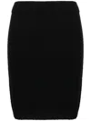 Cashmere In Love Ula Brushed-effect Miniskirt In Schwarz