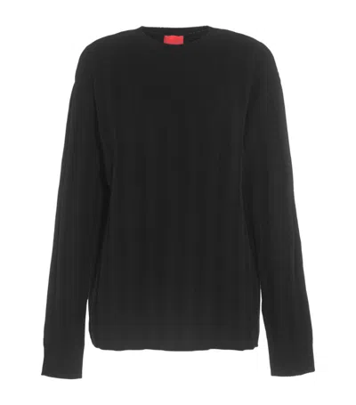 Cashmere In Love Oversized Millie Sweater In Black