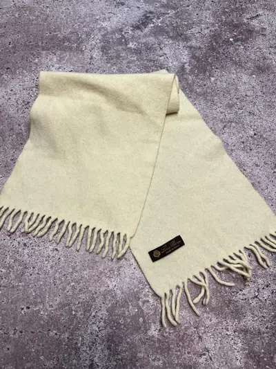 Pre-owned Cashmere Wool X Loro Piana Italy Vintage Wool Scarf In White