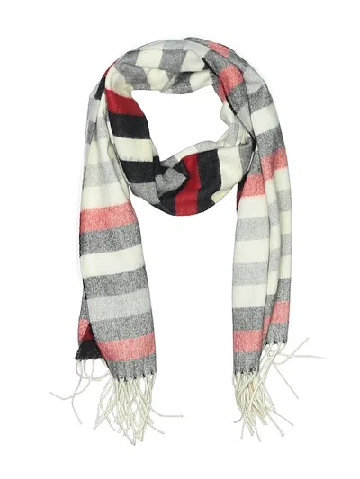 Pre-owned Cashmink By V. Fraas Scarf In White
