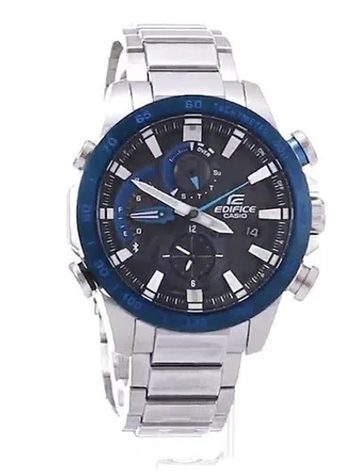 Pre-owned Casio 2017 Edifice Race Lap Chronograph Eqb-800db-1ajf Smartphone Link Model