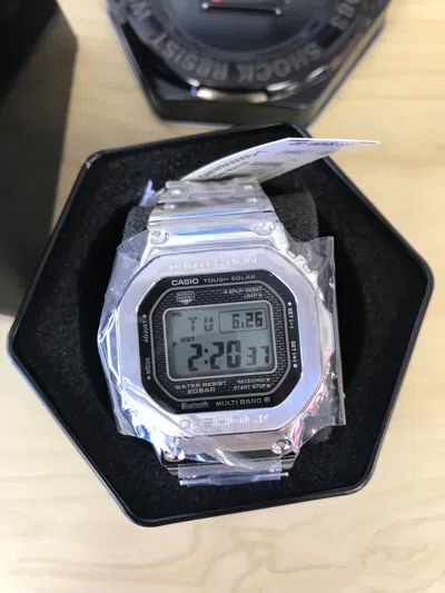 Pre-owned Casio 35th Anniversary  G-shock Full Metal Steel - Gmw-b5000d-1cr