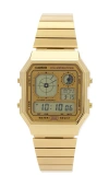 Casio A130 Series Watch In Metallic Gold