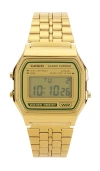 Casio A158 Series Watch In Metallic Gold