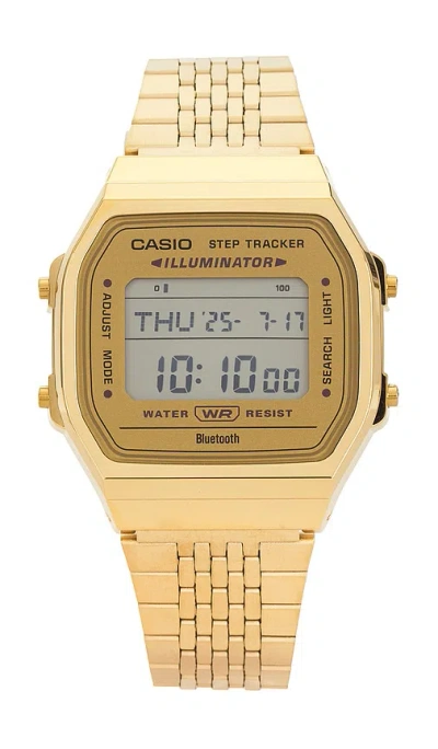 Casio Abl100 Vintage  Smartphone Link Series Watch In Gold