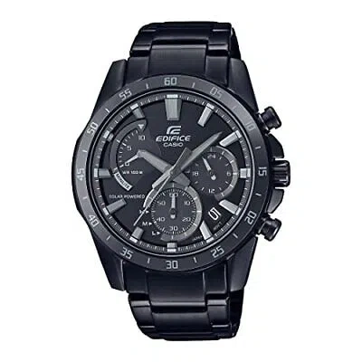 Pre-owned Casio Analog Black Dial Men's Watch-eqs-930mdc-1avudf