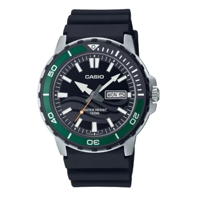Casio Analog 'black Verdent Green'