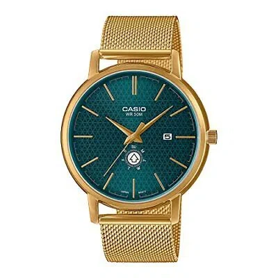 Pre-owned Casio Analog Blue Dial Men's Watch-mtp-b125mg-3avdf