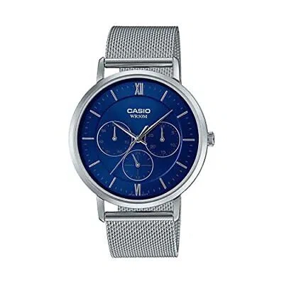 Pre-owned Casio Analog Blue Dial Men's Watch-mtp-b300m-2avdf