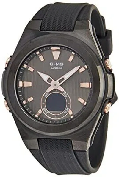 Pre-owned Casio Analog-digital Black Dial Women's Watch-msg-c150g-1adr
